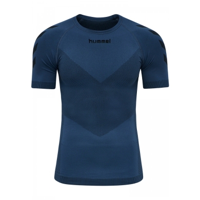 hummel Functional Underwear Short Sleeve Seamless Round Neck seamless denim blue Men